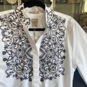 Chicos, long sleeve dress top